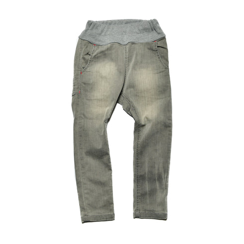 【オフィシャルチーム】ブラックデニムサルエルパンツ|S~L|1125230M